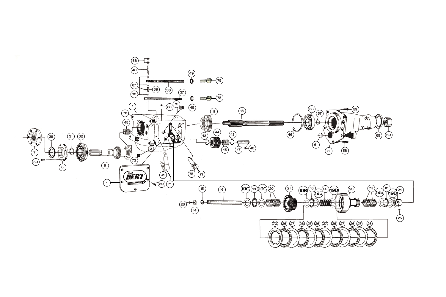 Bert 1st Gen/LMZ Transmission Parts