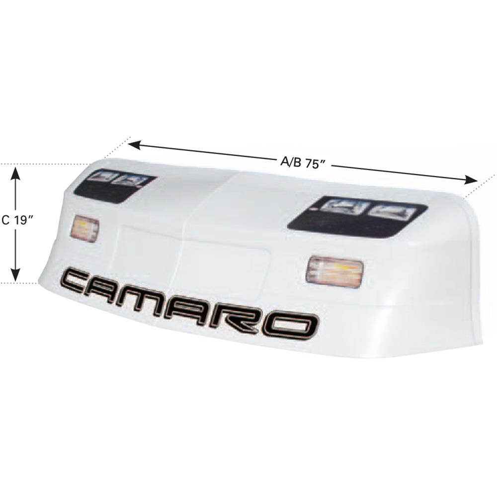 Dirt Camaro Nose-Headlight Decal Combo - (White - Camaro)