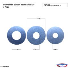 PRP Water Outlet Restrictor Kit - (Aluminum)