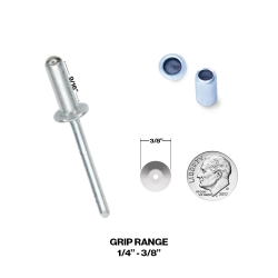 POP 3/16" Aluminum Rivets