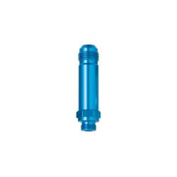 --Carb Adapter - #6 x 9/16-24 - Holley & Demon 3" (Blue)