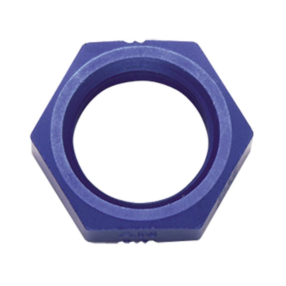 --Aluminum Bulkhead Nut - #3 (Blue)