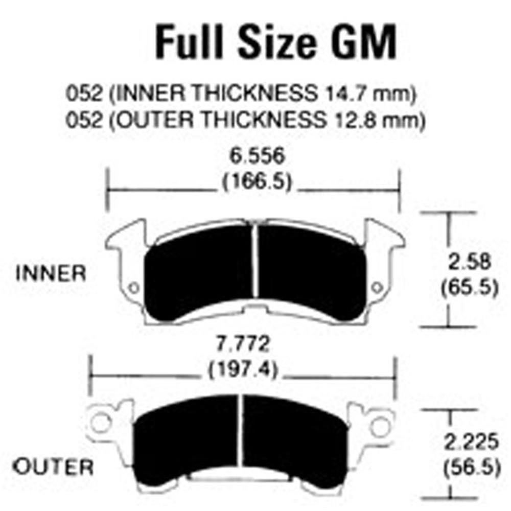 Hawk BLACK Brake Pads Performance Bodies