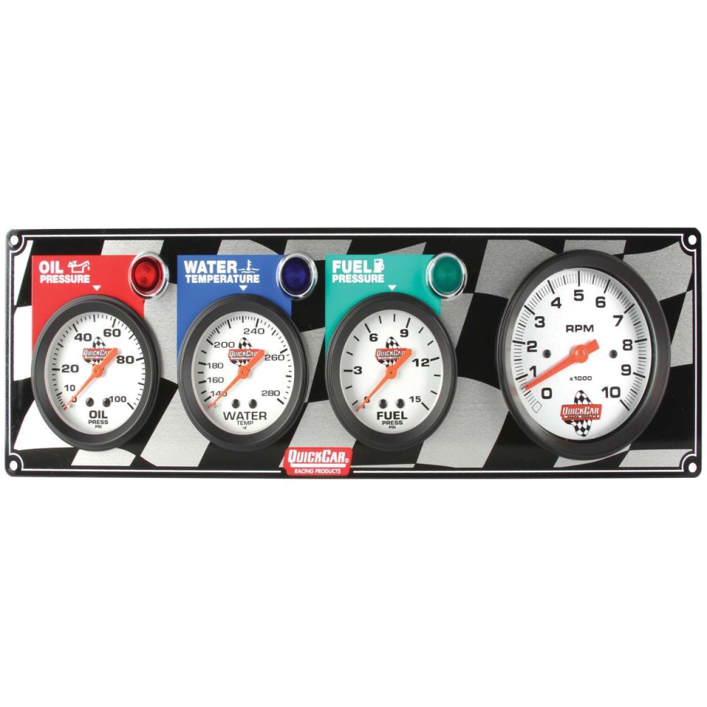 QuickCar Gauge Panels w/ 33/8" Tachs Performance Bodies
