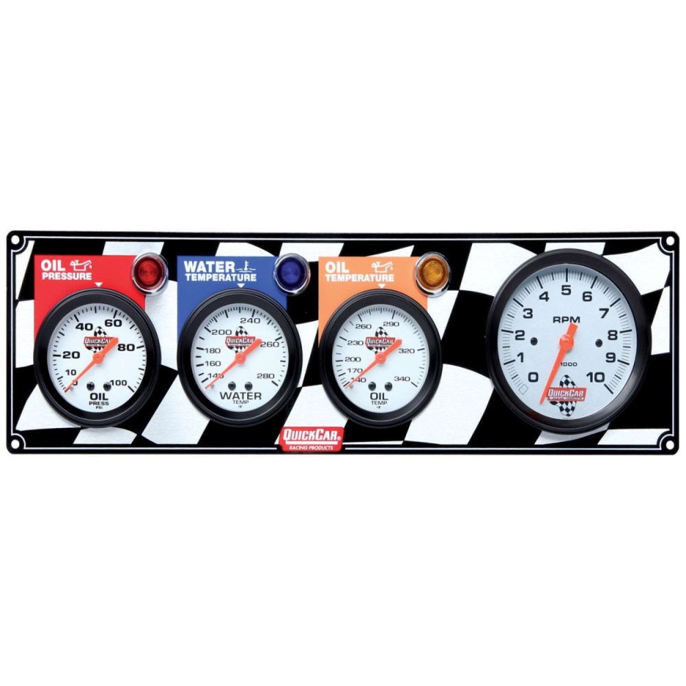 QuickCar Gauge Panels w/ 33/8" Tachs Performance Bodies