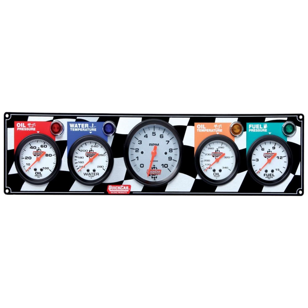 QuickCar Gauge Panels w/ 33/8" Tachs Performance Bodies