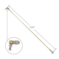 Tom Cat Steel Throttle Rod w/1 Quick Disconnect End