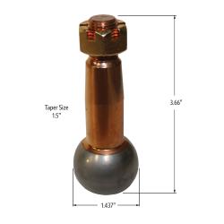 Howe Lower Ball Joint Stud ONLY - +.500" - (22421)