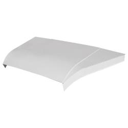 Modified 5-pc Aluminum Hood Kit w/ 4" Sides - (White)