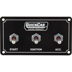 Quickcar Extreme Horizonal Ign Black Panel - 1 Acc Switch