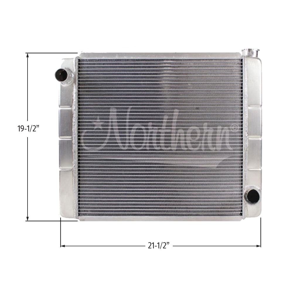 Northern 2 Row GM Radiator - (19" x 22")