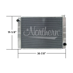 Northern 2 Row GM Radiator - (19" x 31")