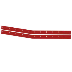 MD3 Universal Wear Strip - (Left & Right - Red)