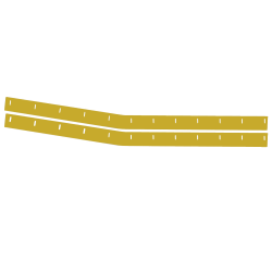 MD3 Universal Wear Strip - (Left & Right - Yellow)