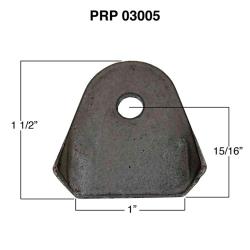PRP Body Tab Kit - .085" Steel - 1/4" Hole - 1.5" Wide -(10)