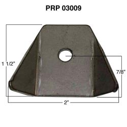 PRP Body Tab Kit - .085" Steel - 1/4" Hole - 2" Wide - (10)