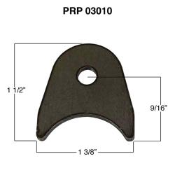 PRP Radius Tab Kit - 1/8" Steel - 1/4" Hole - (10 pack)