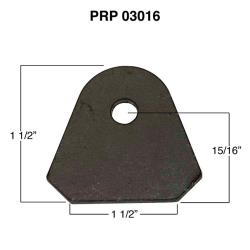PRP Flat Body Tab Kit - .085" Steel - 1/4" Hole - (10 pack)