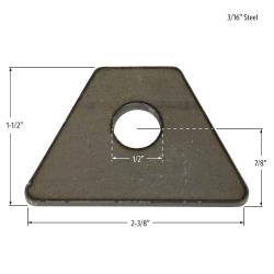 PRP Seat Tab Kit - 3/16" Steel - 1/2" Hole - (10 pack)