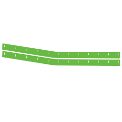 MD3 Universal Wear Strip - (Left & Right - Flo Green)