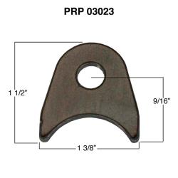 PRP Radius Tab Kit - 1/8" Steel - 3/8" Hole - (10 pack)