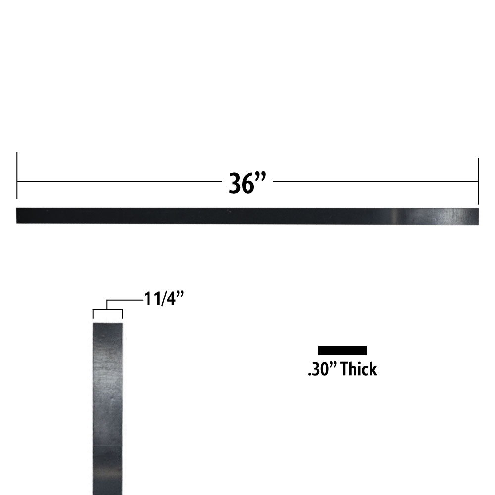 MD3 Plastic Body Strap - (1-1/4" x 36" x .30") - (Each)