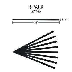 MD3 Plastic Body Strap KIT - (1-1/4" x 36" x.30")-(8 Sticks)
