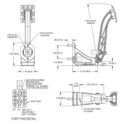 Wilwood Forward Floor Mount Clutch/Brake Pedal