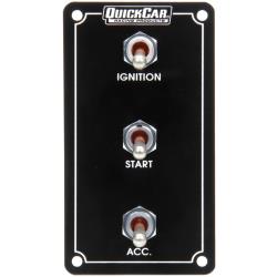 Quickcar Extreme Vertical Ign Black Panel - 1 Acc Switch
