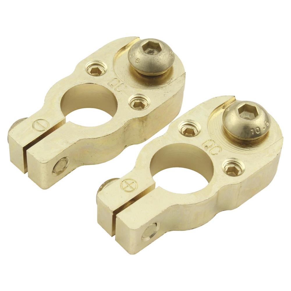 Picture of QuickCar Battery Terminals Top-Mount Gold Plated Brass