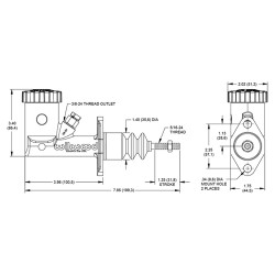 Wilwood Master Cylinder - 3/4" Clutch - (Black)