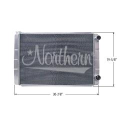 Northern 2 Row GM Double Pass Radiator - (19" x 31")