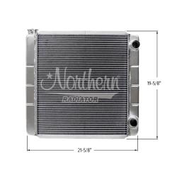 Northern 2 Row GM Double Pass Radiator - (19" x 22")