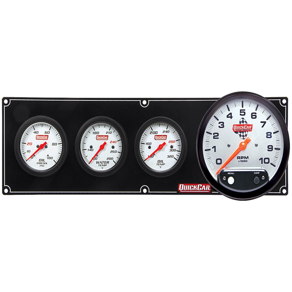 QuickCar Extreme Gauge Panels with 5" Tach Performance Bodies