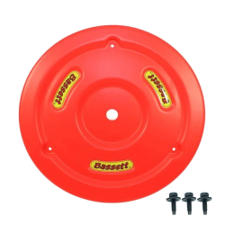 Bassett Plastic Wheel Cover and Bolt Kit - (Flo Red)