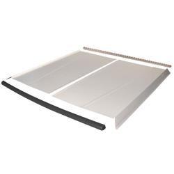 Flat Top 2-pc Alum Roof Kit - (White / Carbon Fiber Cap)