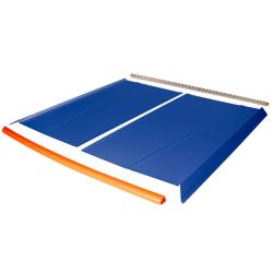 Flat Top 2-pc Alum Roof Kit - (Chevron Blue/Flo Orange Cap)
