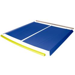 Flat Top 2-pc Alum Roof Kit - (Chevron Blue/Flo Yellow Cap)
