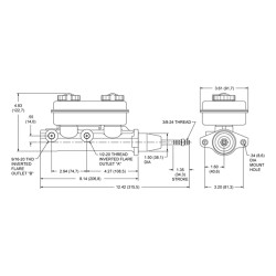 Wilwood Stock Mount Tandem Master Cylinder Kit
