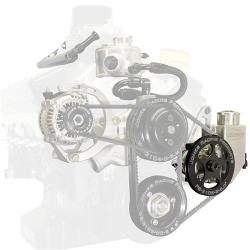 Picture of Jones Power Steering Pump with Built-In Reservoir & 6" V-Belt Pulley
