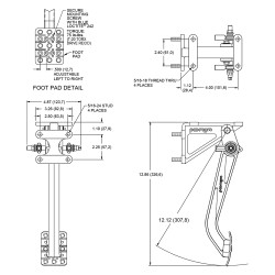 Wilwood Tru-Bar Forward Swing Mount Brake Pedal
