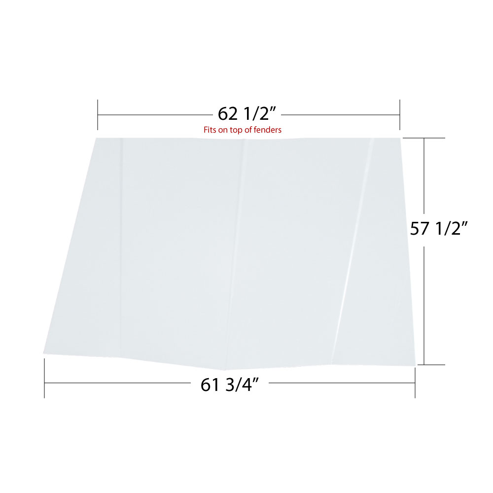 88 Monte Carlo Manufactured Squared Back Hood - (White)