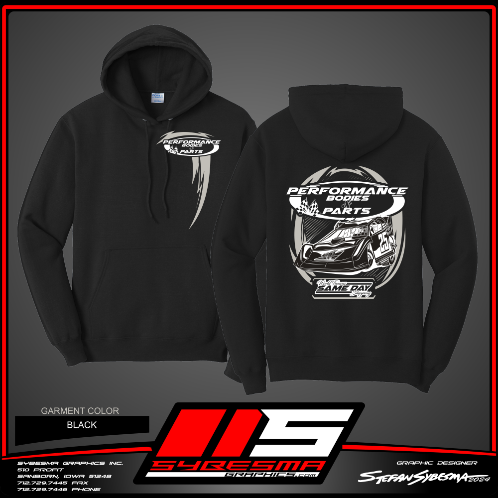 Picture of Performance Bodies 2025 Late Model Hoodie