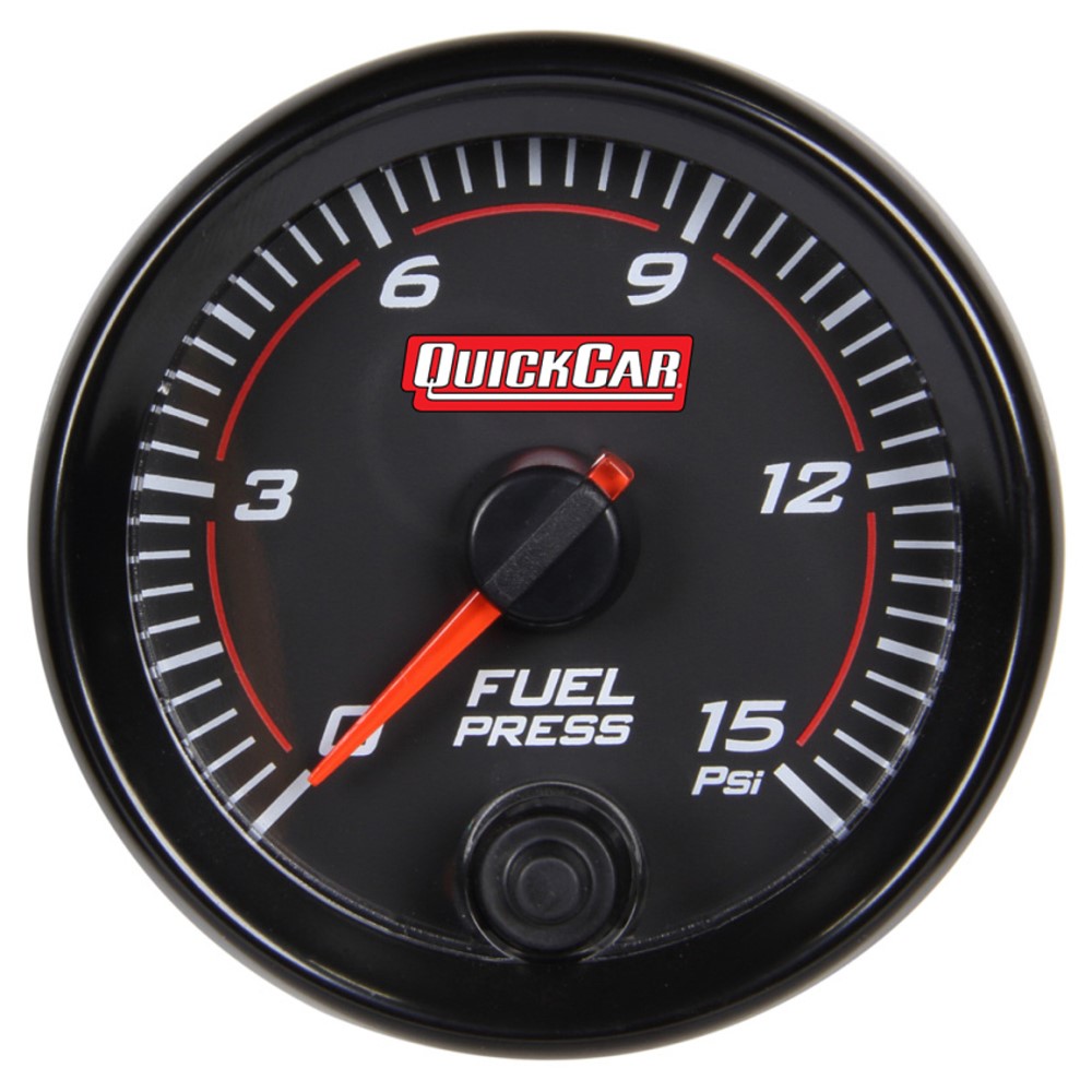 Quickcar Redline Fuel Pressure Gauge (0-15 PSI)