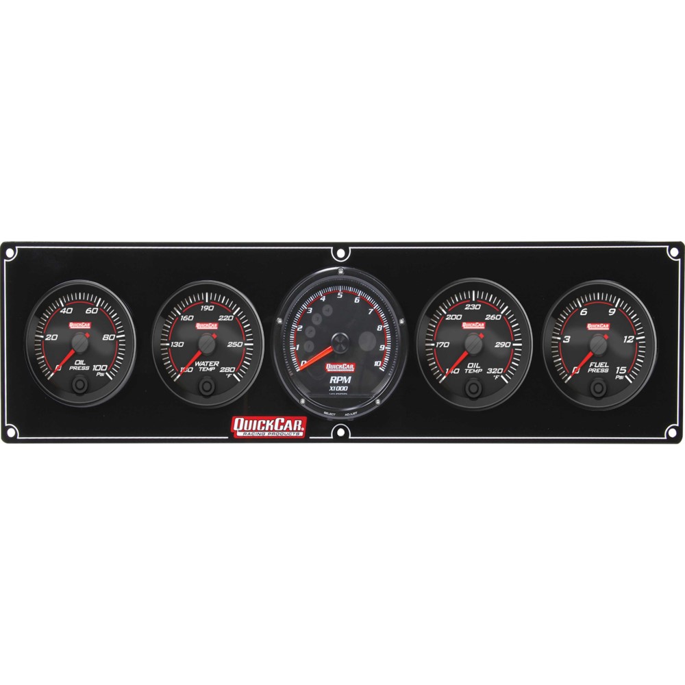 QuickCar Redline Gauge Panels w/ 25/8" Tach Performance Bodies