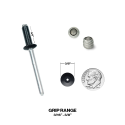 POP 3/16" Aluminum Multi Grip Rivets