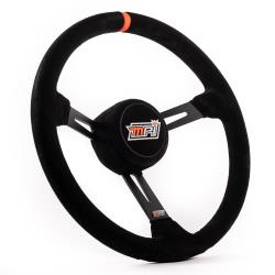 MPI 15" Suede Grip Dished Aluminum Steering Wheel