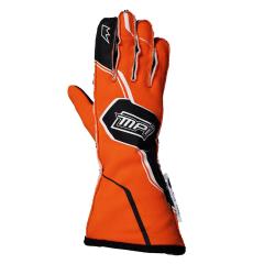 MPI Outseam Stitched Orange Racing Gloves - Small