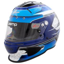 Zamp RZ-70E Switch Graphic Blue/Light Blue Helmet (Medium)