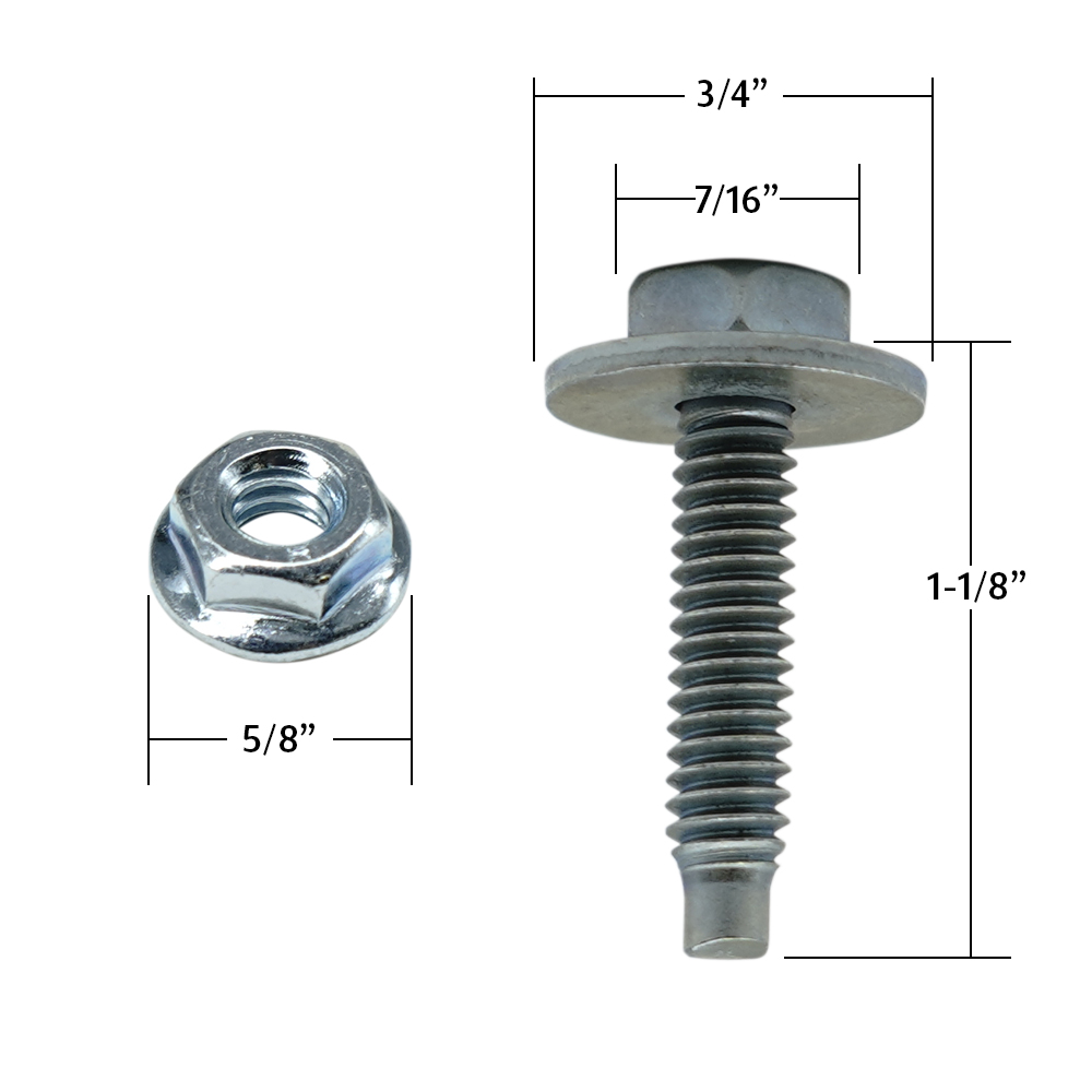 PRP Silver Body Bolt Kit with Nut Performance Bodies